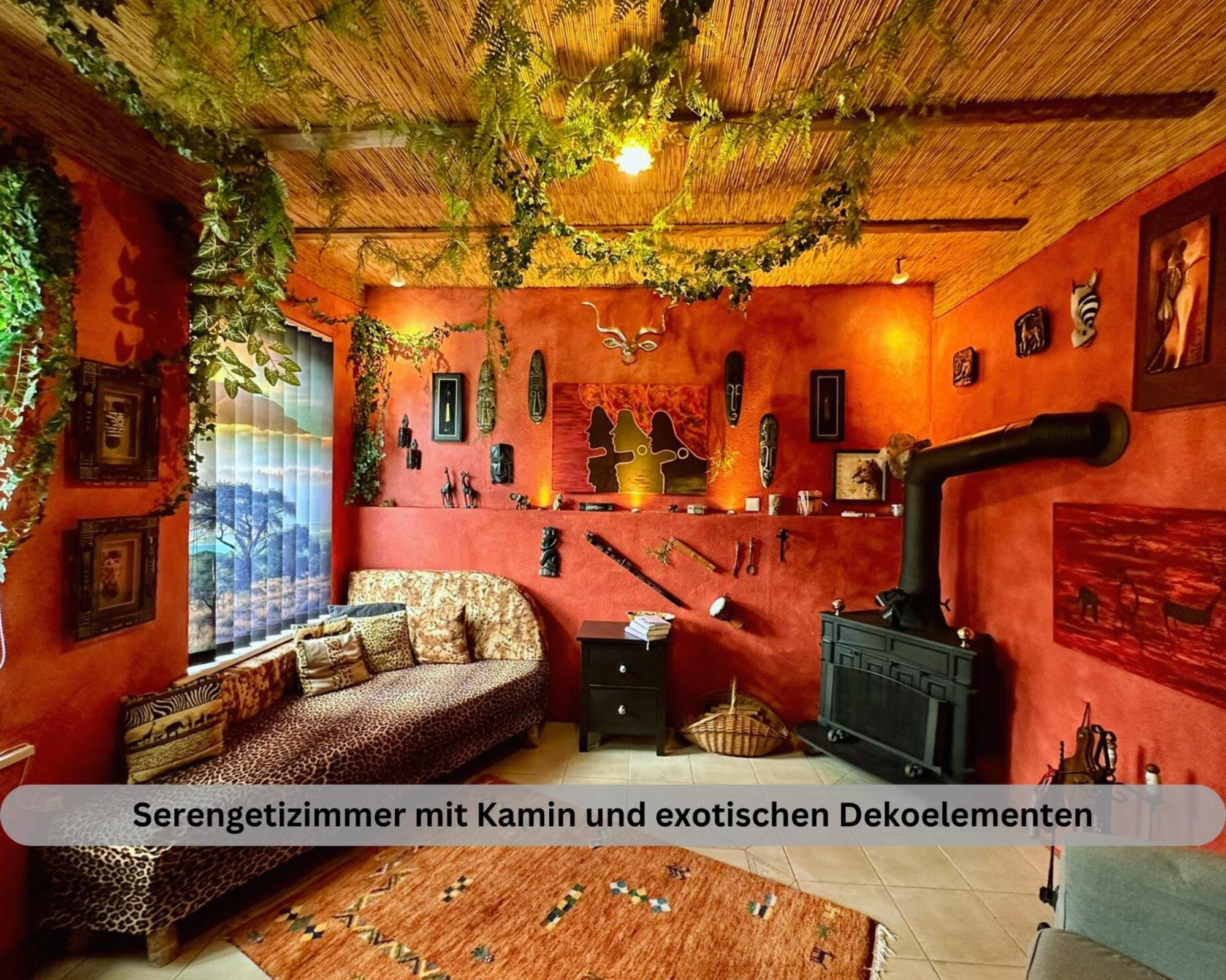 Lodge Of Africa - Einzigartige Themenzimmer, Eingezaeunten Garten, Sauna, Whirlpool & Kamin, Hunde Willkommen, Gasgrill, Voll Ausgestattete Kueche, Grosser Essbereich, Hamburg & Stade In Der Naehe Twielenfleth Exterior photo